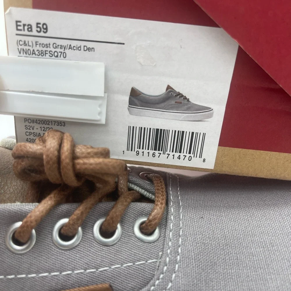 Vans Men’s Era 59
(C&L) Frost Gray/Acid Denim Sneakers 
VN0A38FSQ70 - Picture 16 of 16
